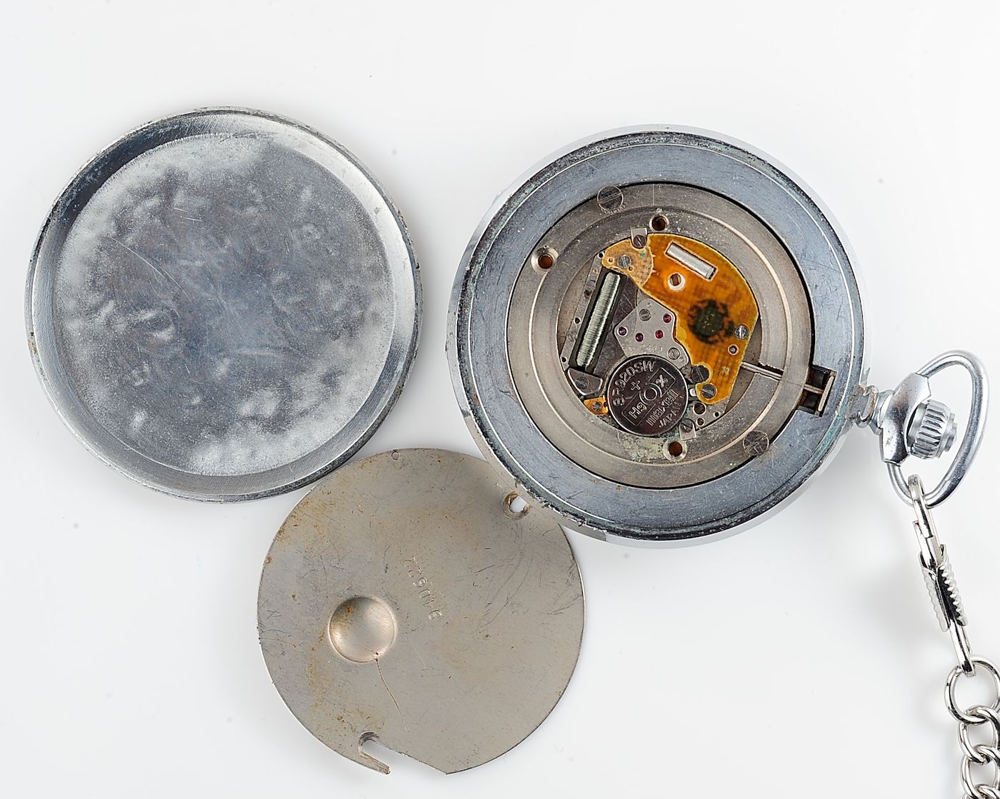 Soviet Molnija quartz pocket watch