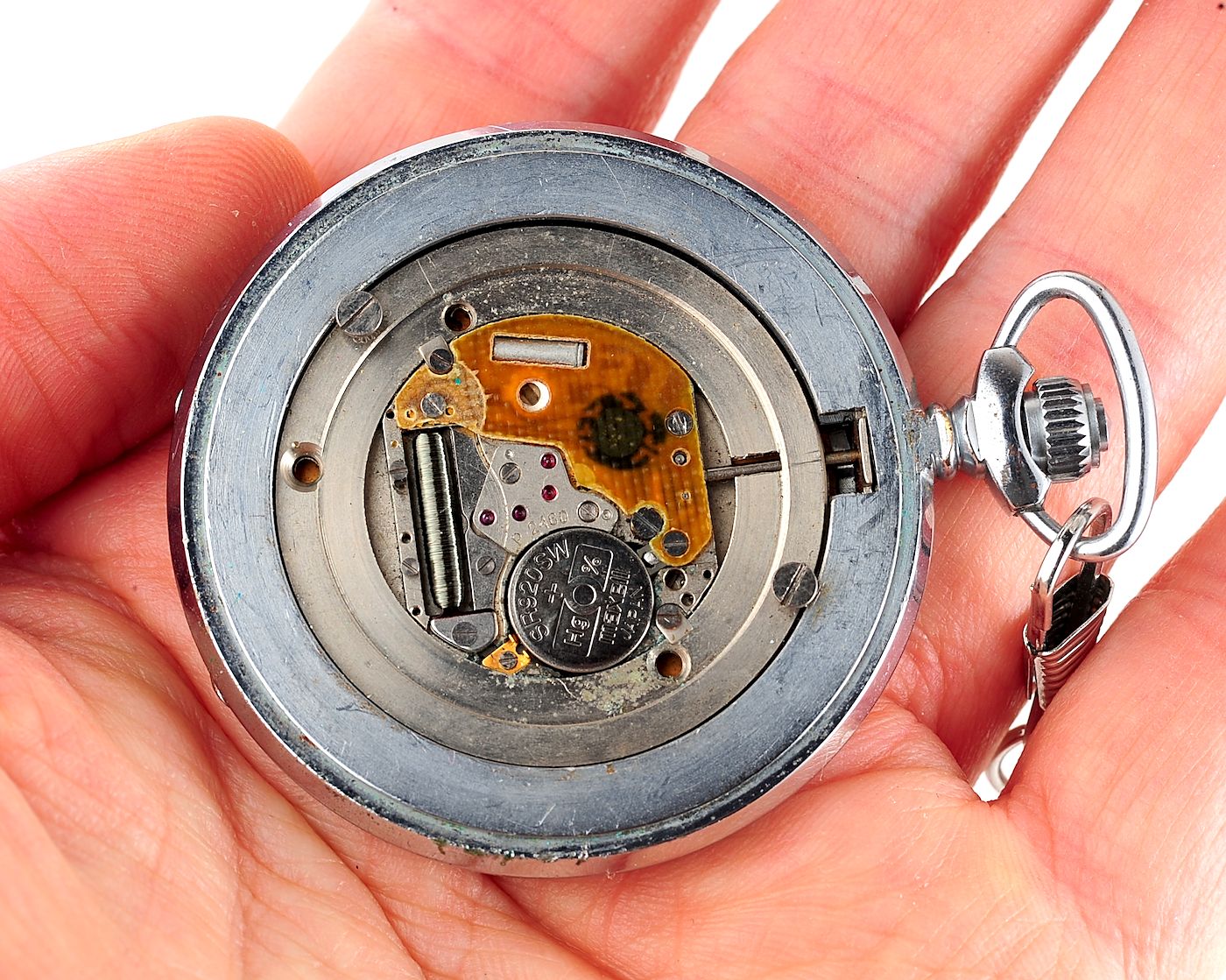 Soviet Molnija quartz pocket watch