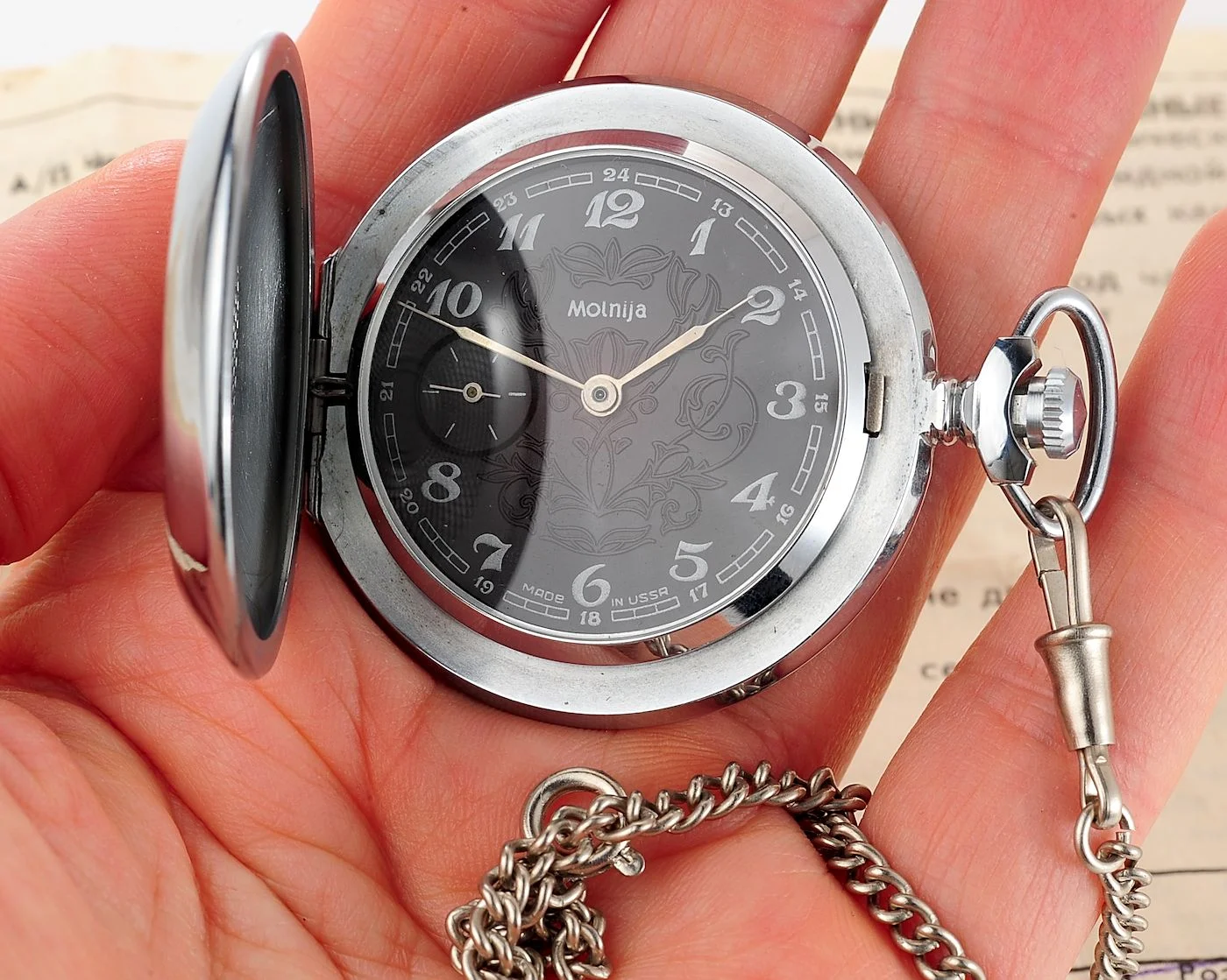TIME CAPSULE: Soviet Molnija mechanical pocket watch - New Old Stock (NOS)!