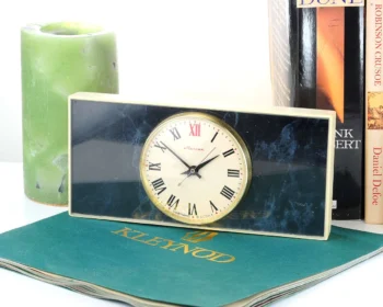Molnija Soviet vintage mechanical table clock