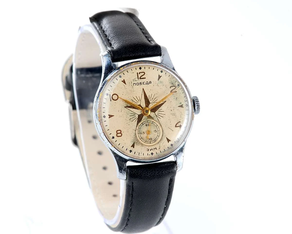 Rare! Vintage Soviet mechanical watch Pobeda Star