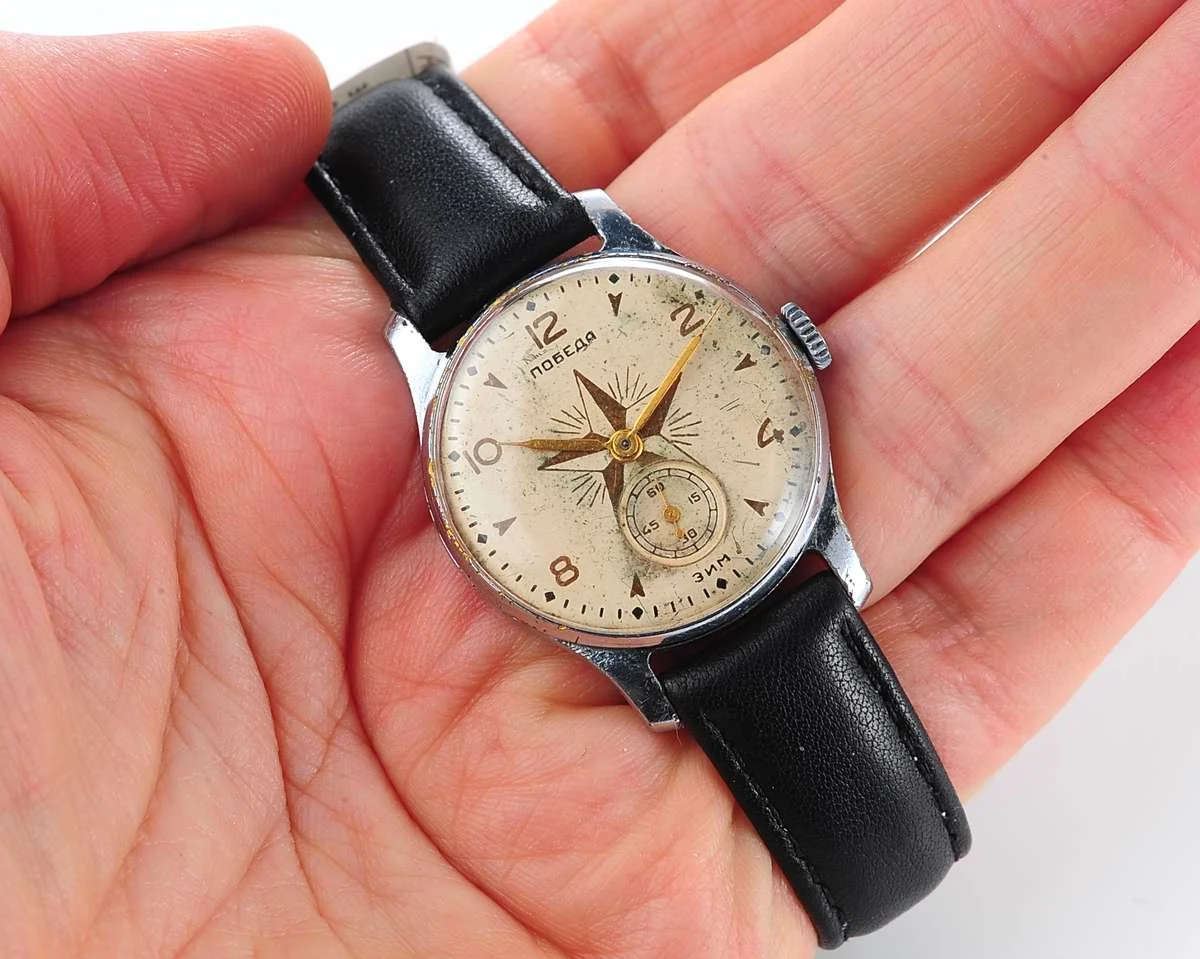Rare! Vintage Soviet mechanical watch Pobeda Star