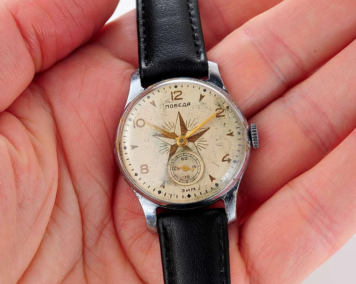 Rare! Vintage Soviet mechanical watch Pobeda Star