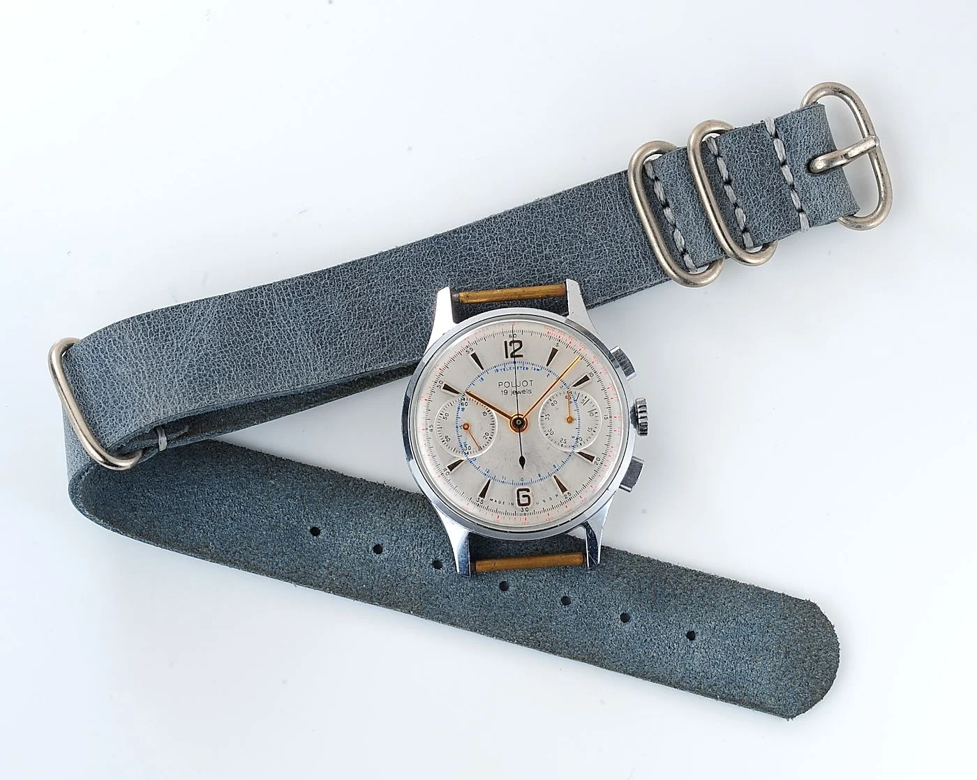 watch Poljot 3017 Chronograph biege 16355-SCS_0594