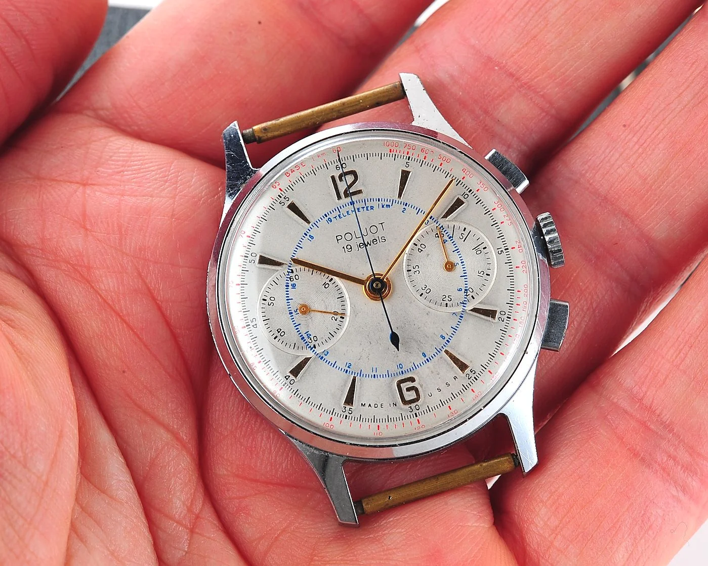 Rare: Poljot 3017 "Strela" chronograph chronometer mechanical watch