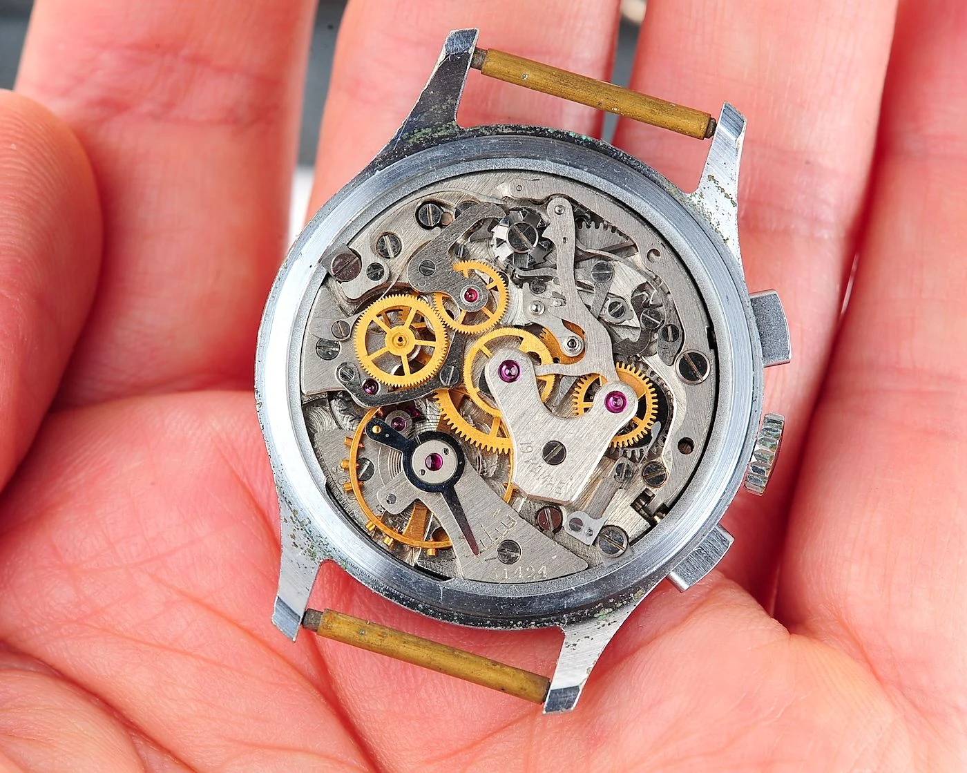watch Poljot 3017 Chronograph biege 16355-SCS_0609