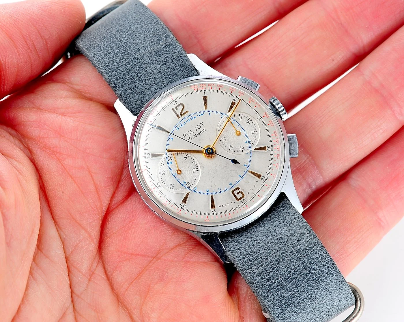 watch Poljot 3017 Chronograph biege 16355-SCS_0617