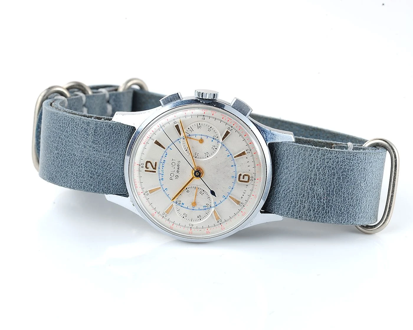 watch Poljot 3017 Chronograph biege 16355-SCS_0619