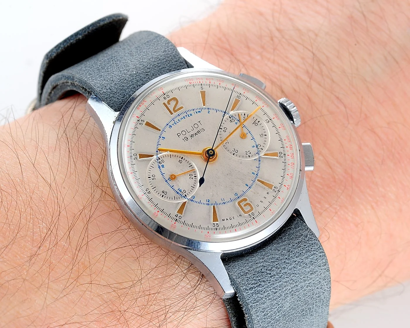 Rare: Poljot 3017 "Strela" chronograph chronometer mechanical watch