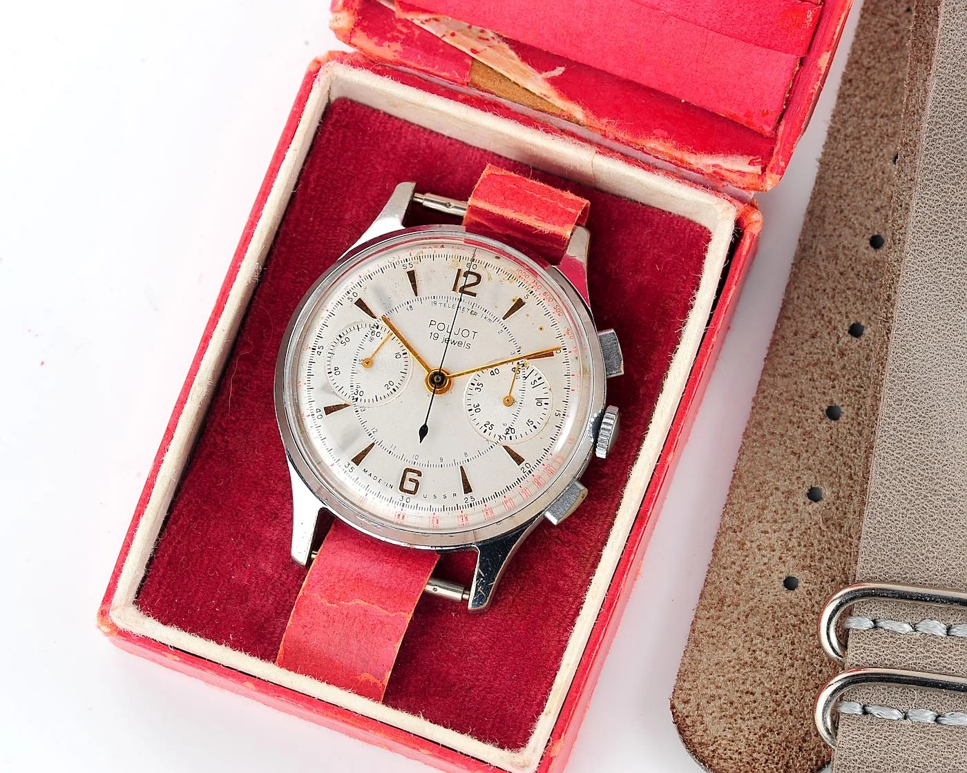 Rare: Poljot 3017 "Strela" chronograph chronometer mechanical watch