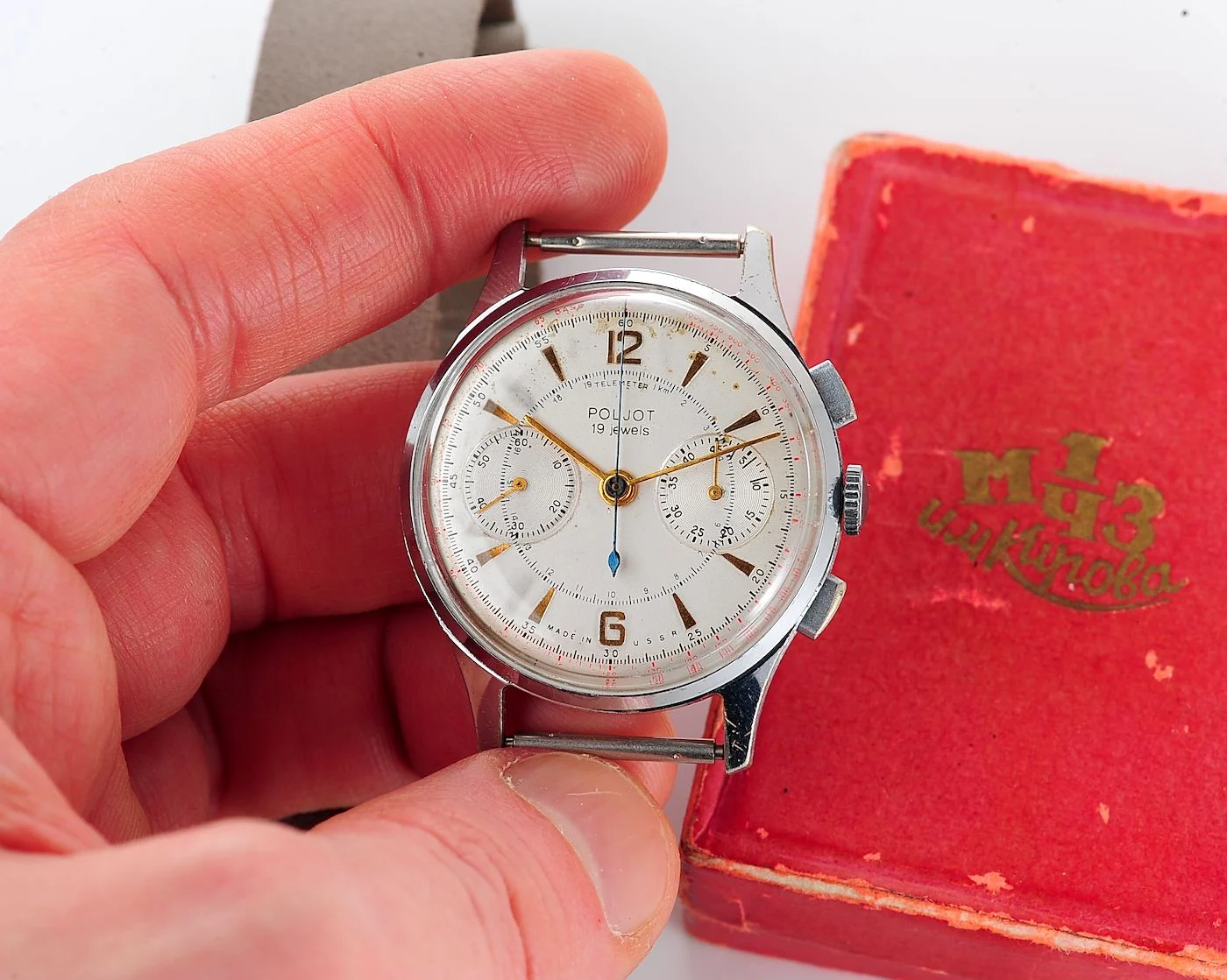 Rare: Poljot 3017 "Strela" chronograph chronometer mechanical watch