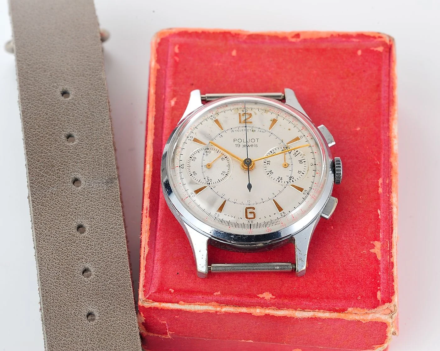 Rare: Poljot 3017 "Strela" chronograph chronometer mechanical watch