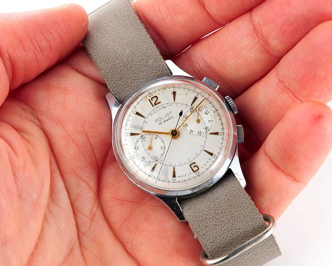 Rare: Poljot 3017 "Strela" chronograph chronometer mechanical watch
