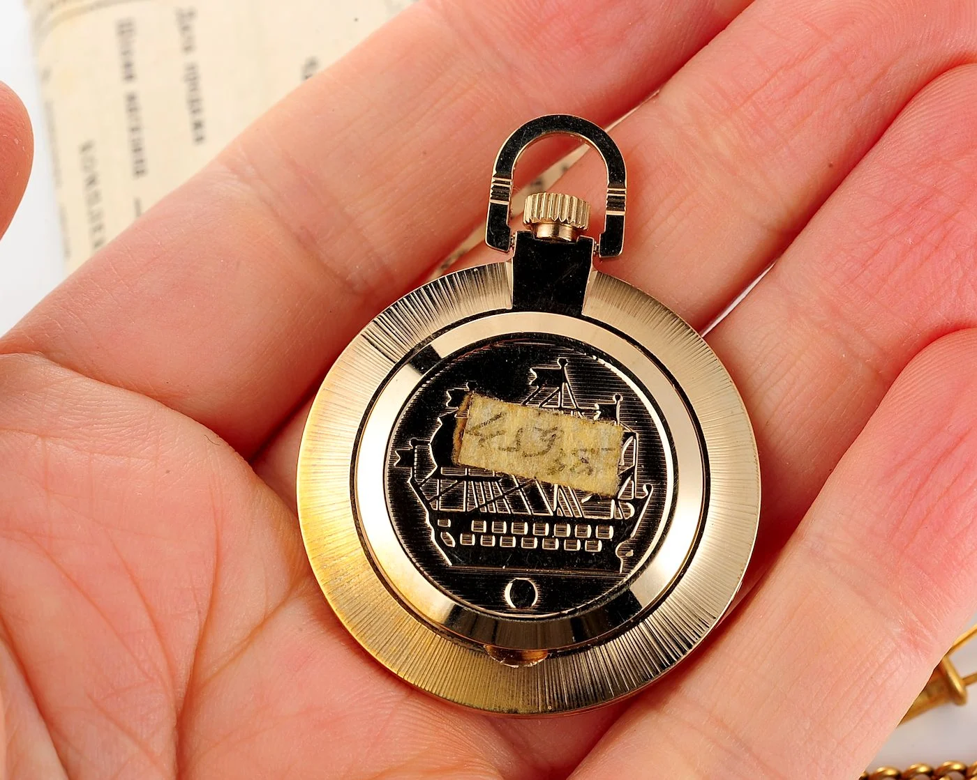 TIME CAPSULE: Vintage Soviet Raketa open face Soviet pocket watch, New Old Stock (NOS)!