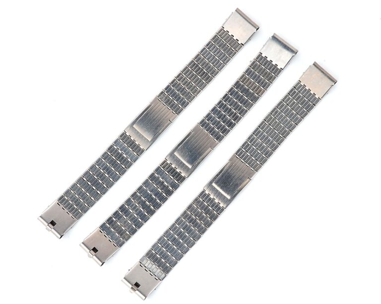 Slim elegant vintage stainless steel soviet bracelet, 16mm