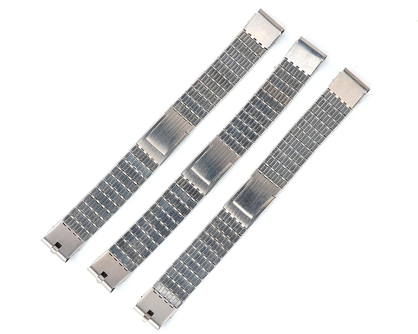 Slim elegant vintage stainless steel Soviet bracelet, 16mm