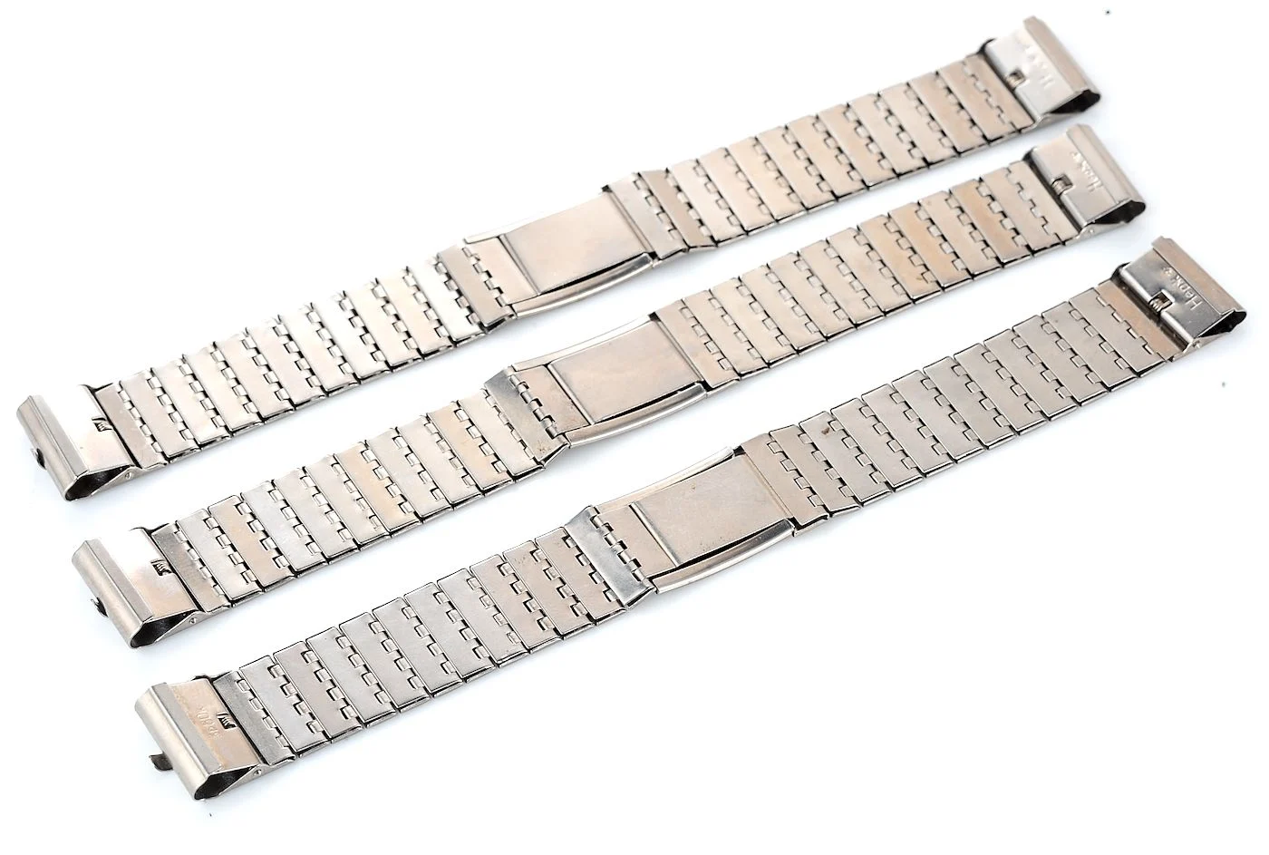 Slim elegant vintage stainless steel Soviet bracelet, 16mm