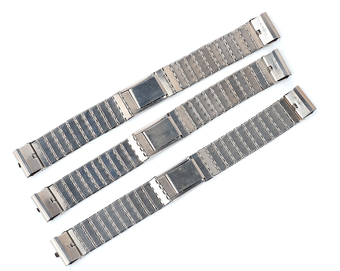 Slim elegant vintage stainless steel soviet bracelet, 16mm