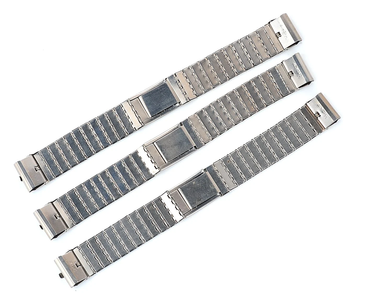 Slim elegant vintage stainless steel Soviet bracelet, 16mm