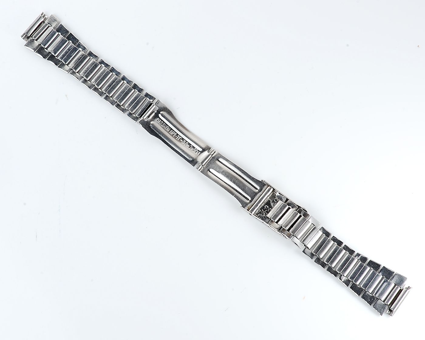 Vintage soviet ornate stainless steel 18mm watch bracelet - USSR & USA PEACE TO THE WORLD!