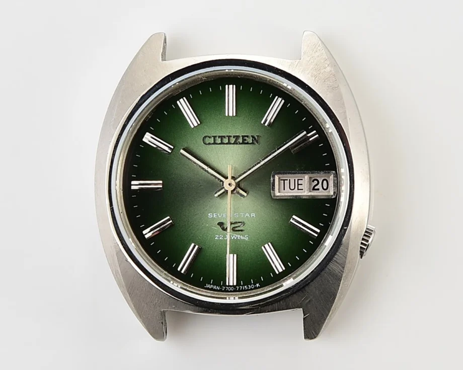 Vintage Citizen Seven Star V2 Automatic with Emerald Green