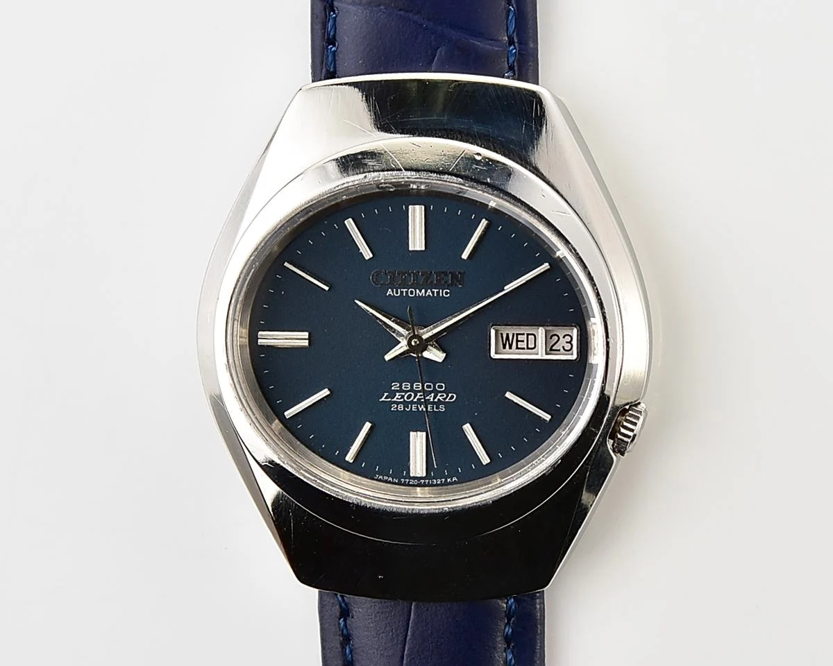 Vintage Citizen Leopard 28800 'Hi-Beat' Automatic with Deep Marine Blue Dial, from August 1972