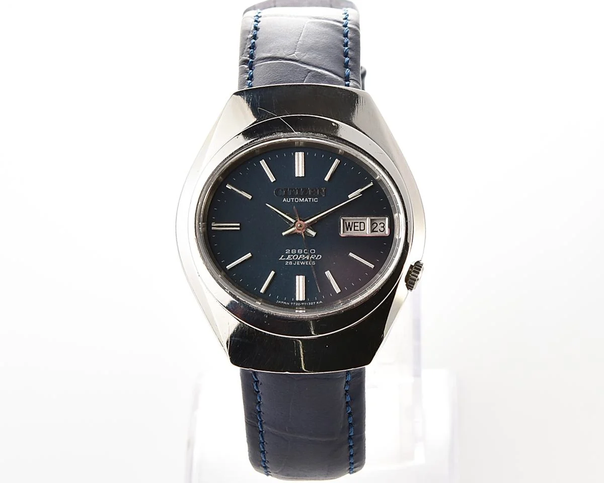 Vintage Citizen Leopard 28800 'Hi-Beat' Automatic with Deep Marine Blue Dial, from August 1972
