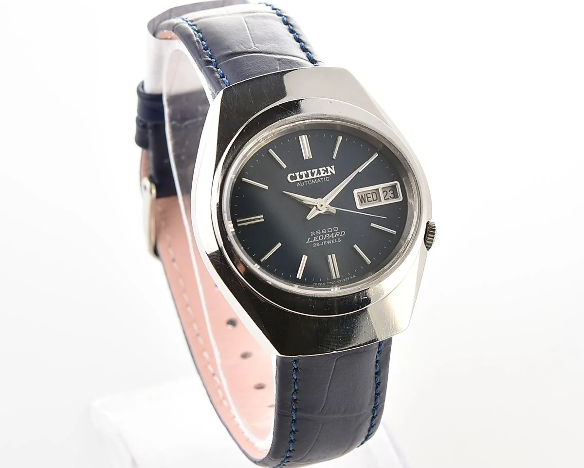 Vintage Citizen Leopard 28800 'Hi-Beat' Automatic with Deep Marine Blue Dial, from August 1972