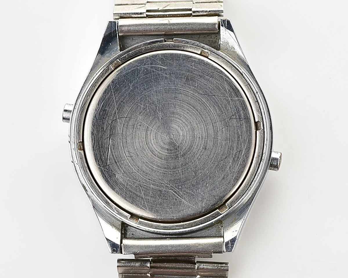 Digital vintage USSR wristwatch Electronika-5 with stainless steel bracelet