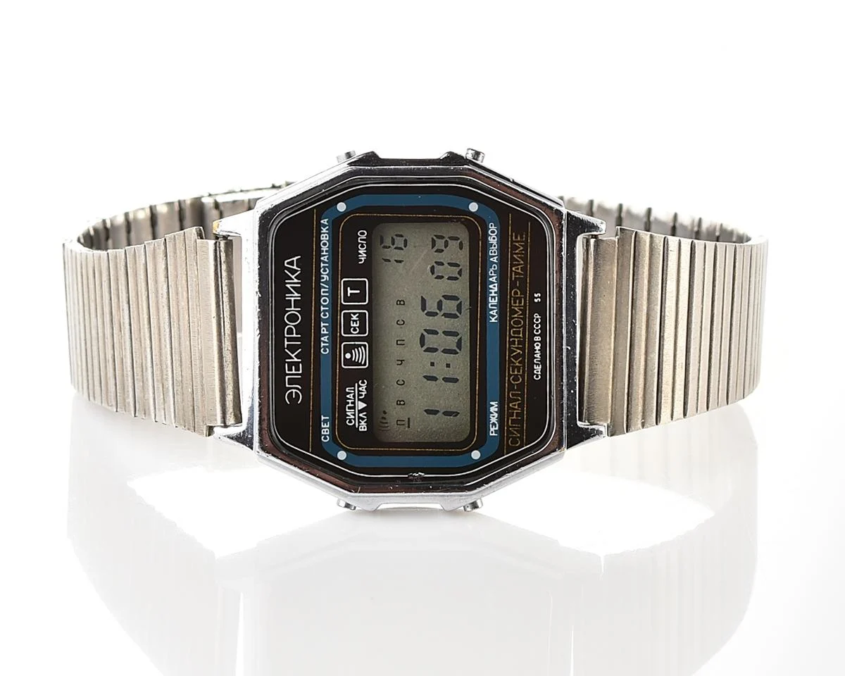 Digital vintage USSR wristwatch Electronika 55 - alarm chronograph