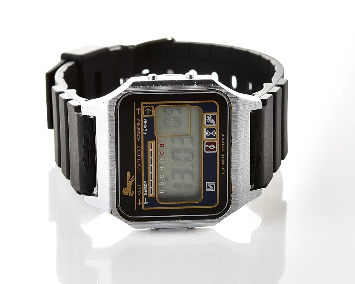 Digital vintage wristwatch Electronika Pegasus (Electronika-5) with two melodies + intermittent signal