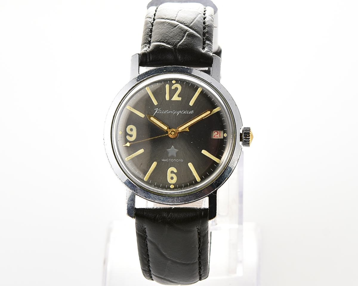 Soviet Vostok Komandirskie vintage mechanical wristwatch