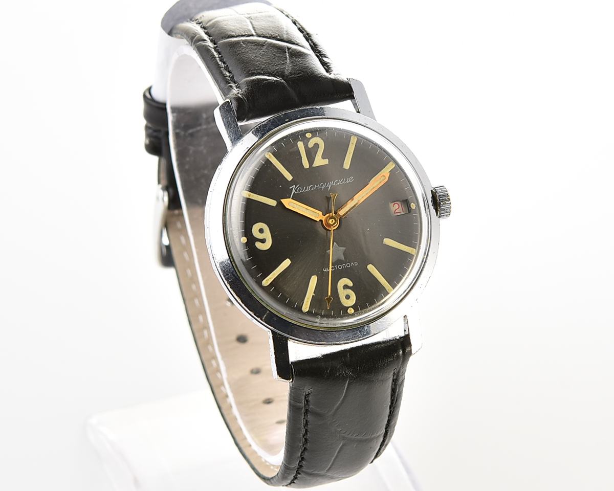 Soviet Vostok Komandirskie vintage mechanical wristwatch