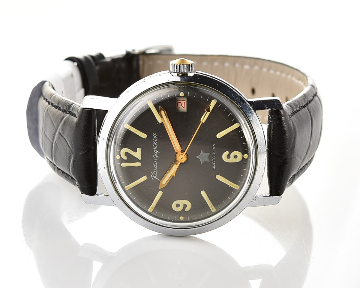 Soviet Vostok Komandirskie vintage mechanical wristwatch