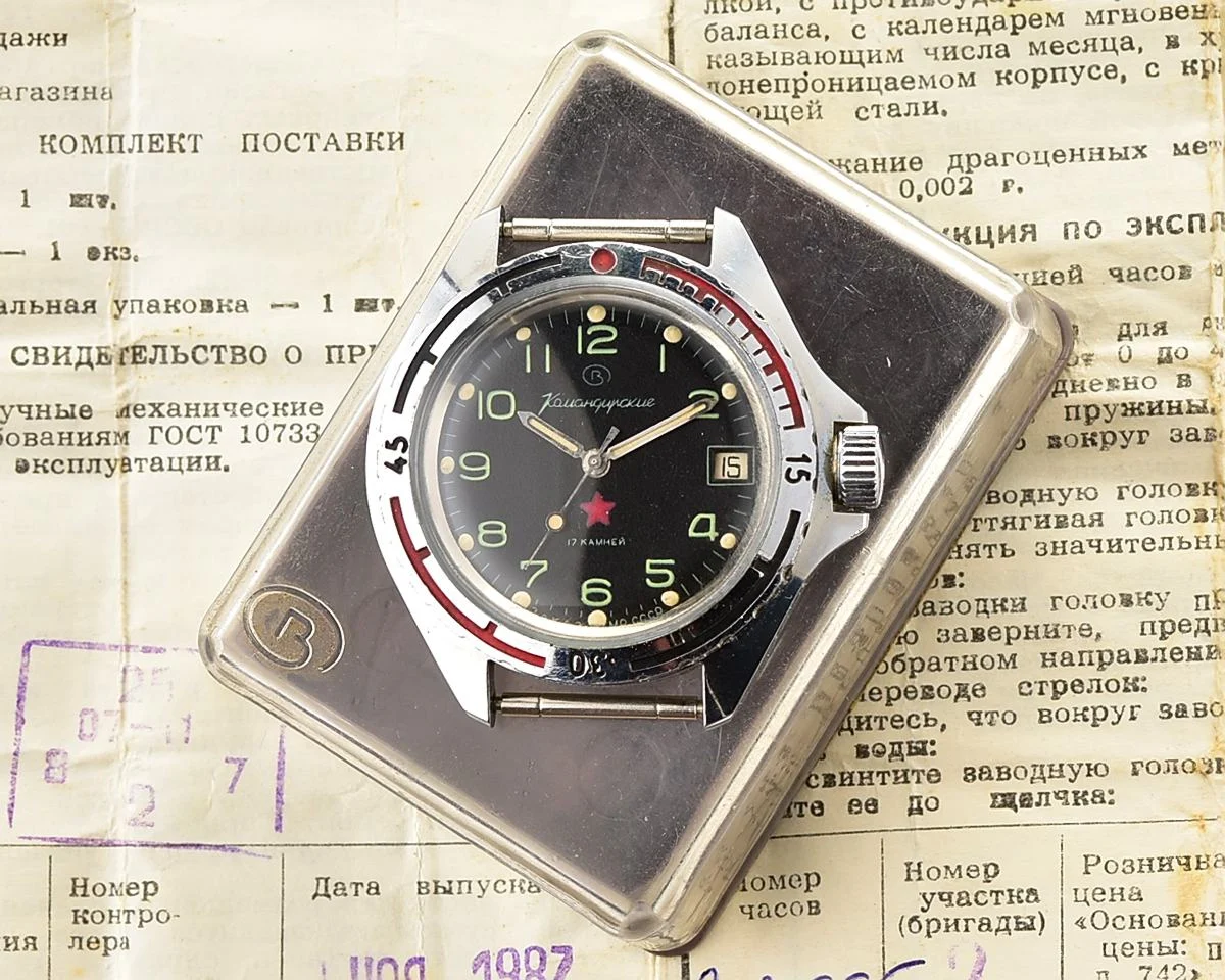 TIME CAPSULE: Vostok Komandirskie mechanical watch limited series – “Zakaz MO CCCP” – New Old Stock (NOS)!