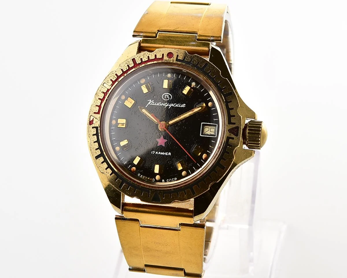 Soviet Vostok Komandirskie mechanical wristwatch