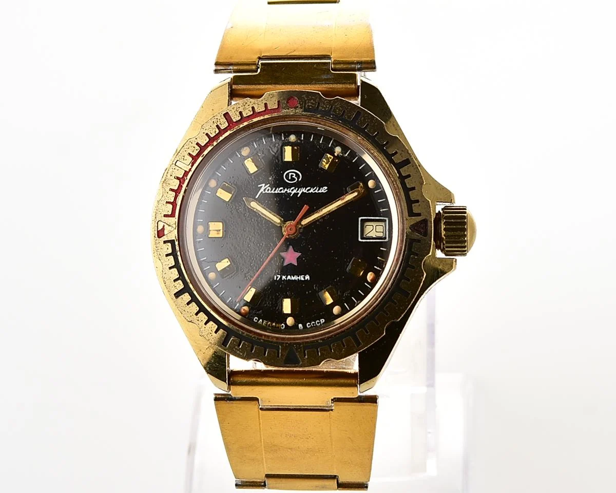 Soviet Vostok Komandirskie mechanical wristwatch
