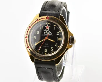 Vostok Komandirskie Tank mechanical wristwatch