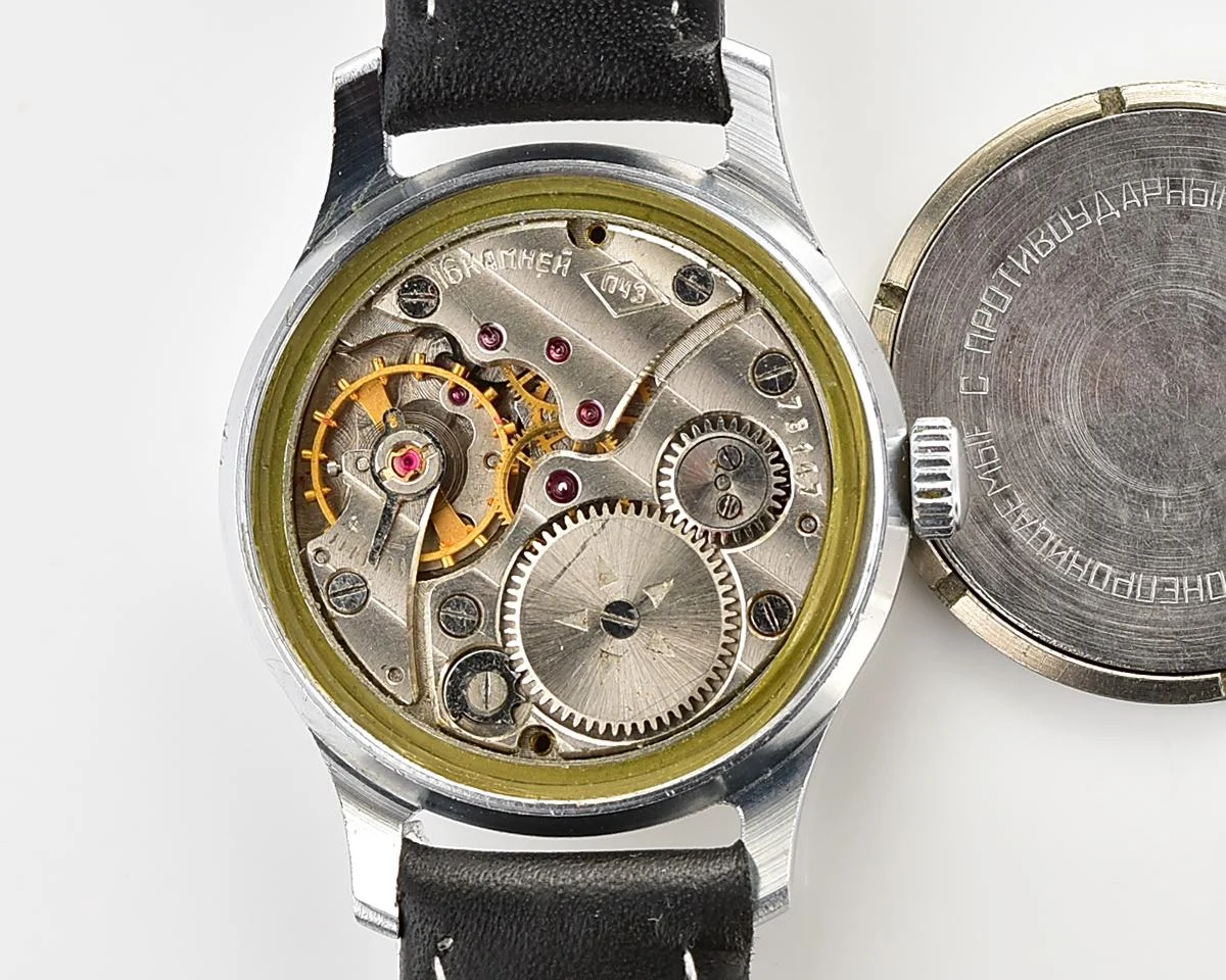 Excellent vintage Soviet Mayak mechanical watch, PChZ from 1950s