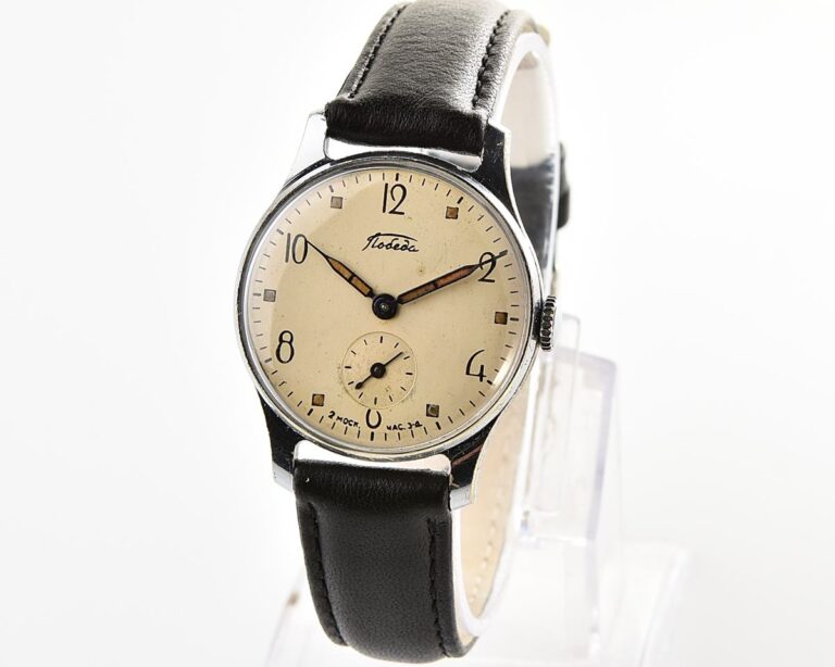 Excellent soviet vintage mechanical POBEDA watch, 2MChZ from 3rd quarter 1955!