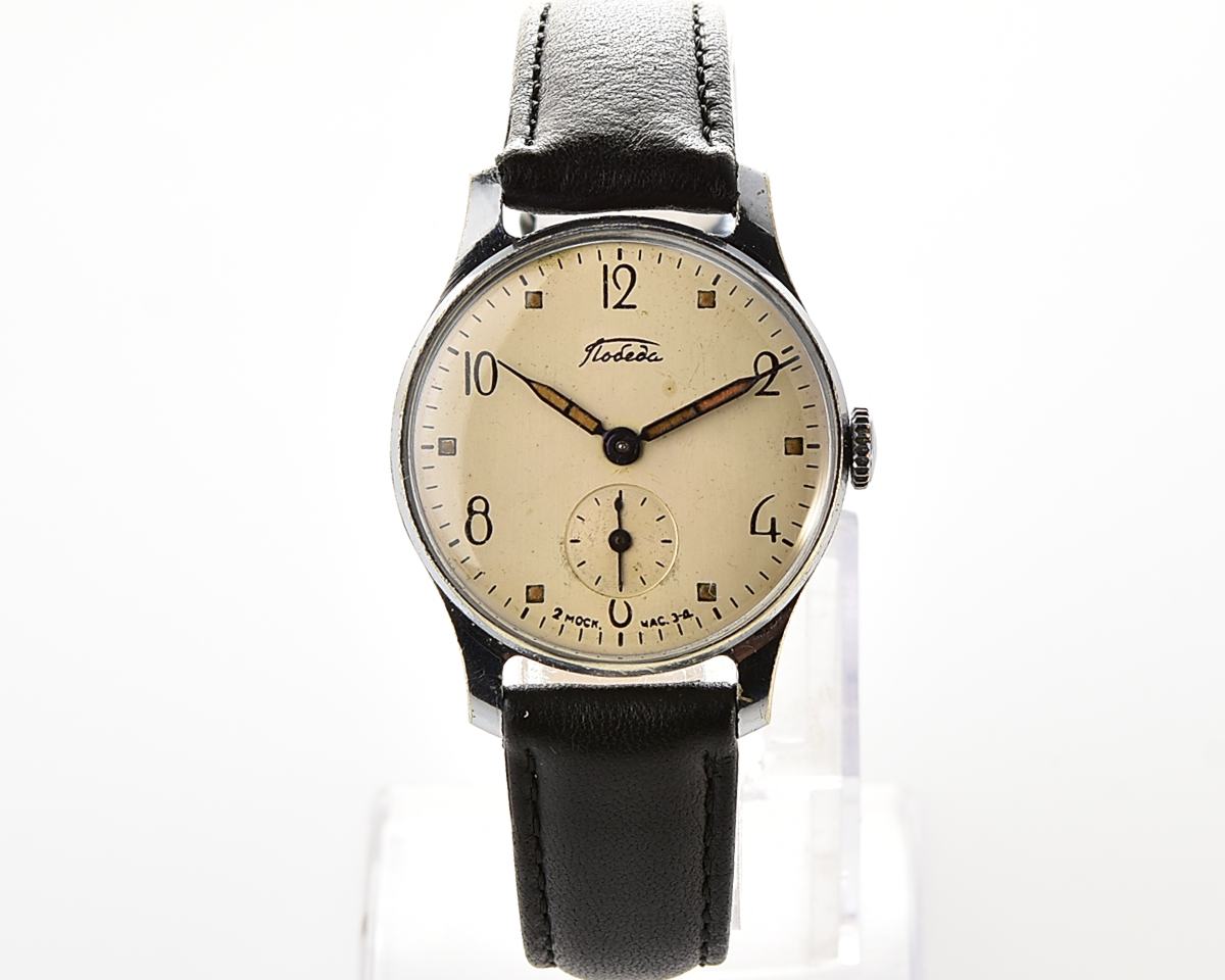 Excellent soviet vintage mechanical POBEDA watch, 2MChZ from 3rd quarter 1955!