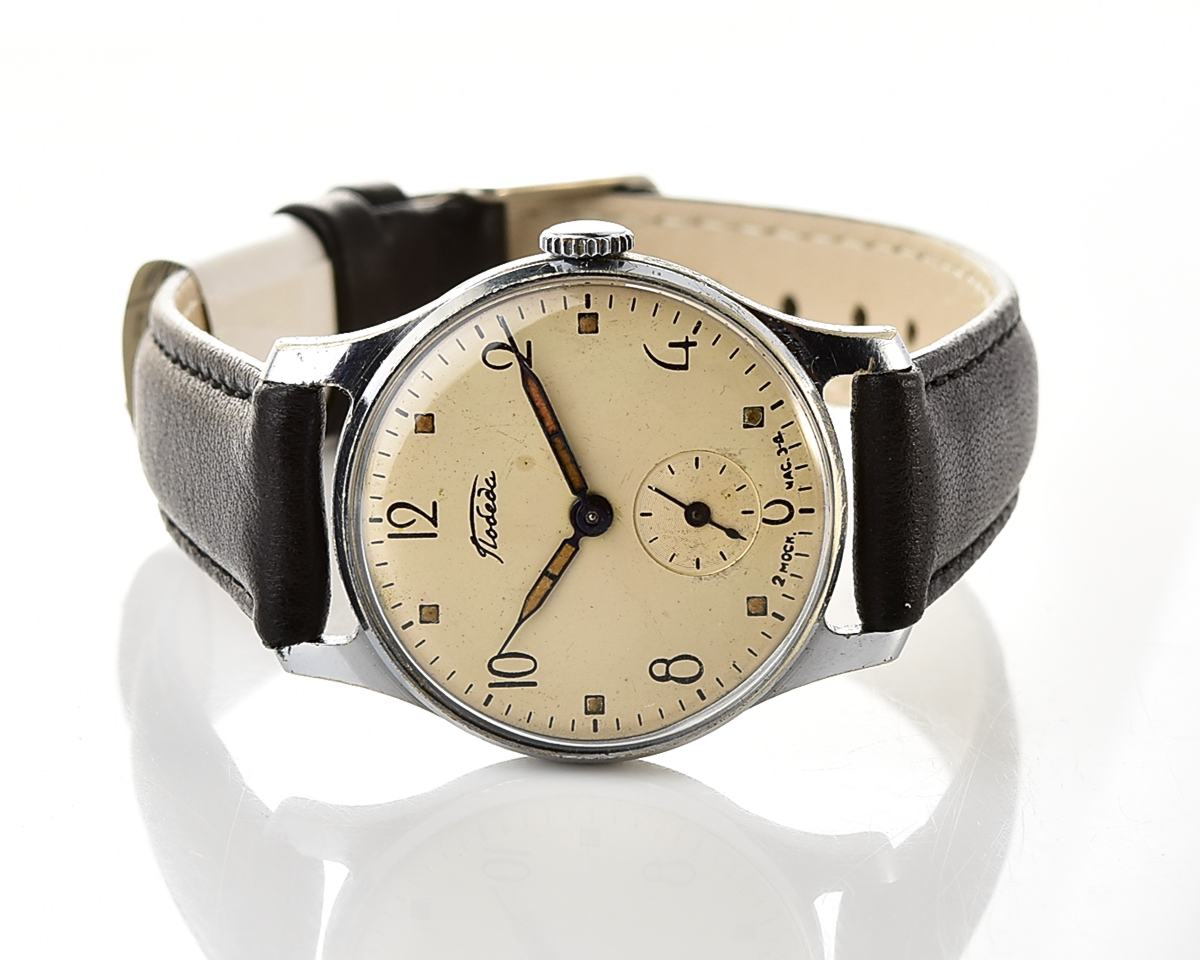 Excellent soviet vintage mechanical POBEDA watch, 2MChZ from 3rd quarter 1955!
