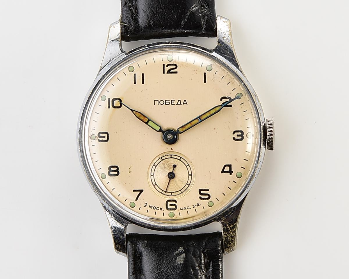 Vintage soviet mechanical POBEDA watch, 2MChZ from 2nd quarter 1958!