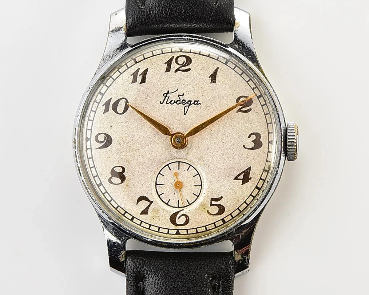Excellent Soviet mechanical Pobeda wristwatch, PChZ, the 1st quarter of 1957!