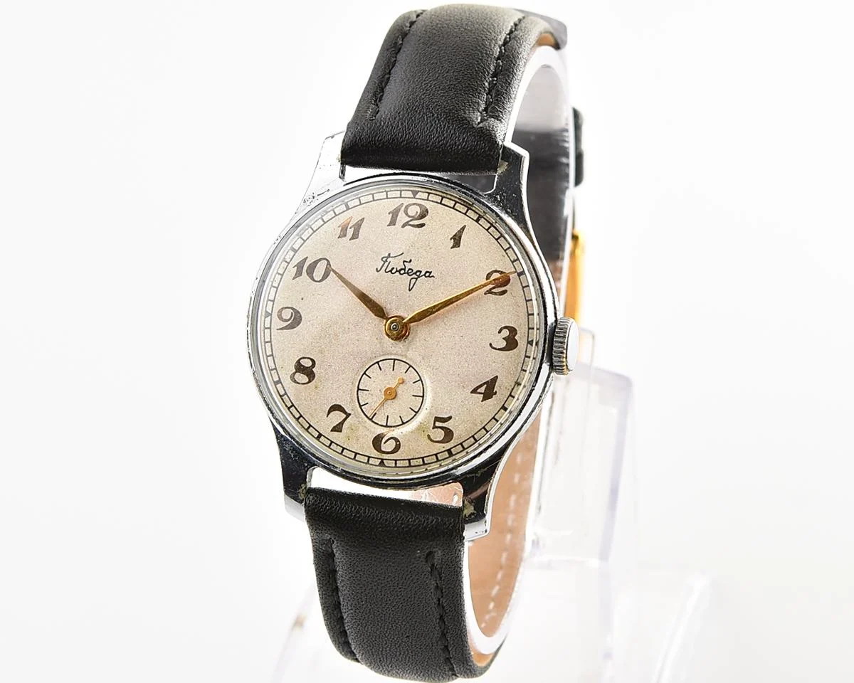 Excellent Soviet mechanical Pobeda wristwatch, PChZ, the 1st quarter of 1957!