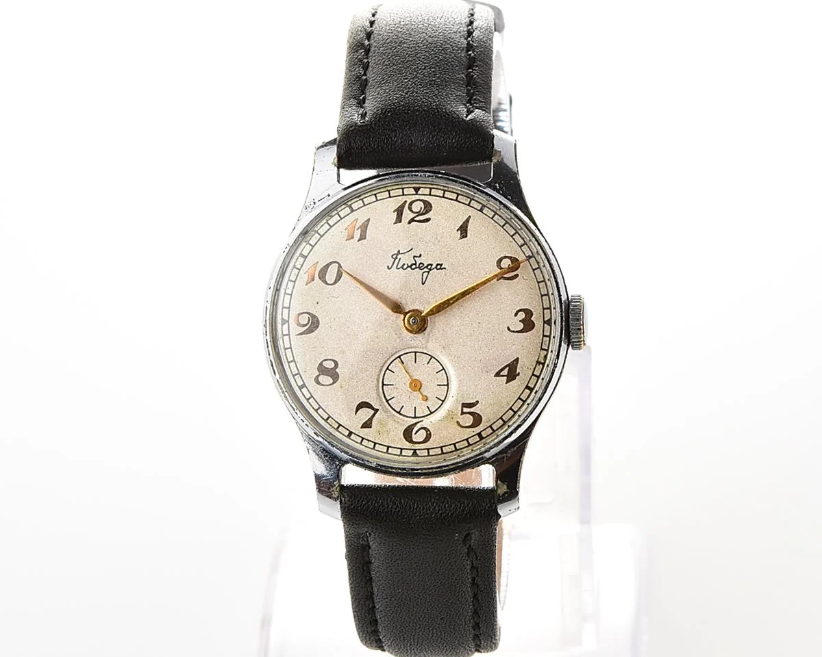 Excellent Soviet mechanical Pobeda wristwatch, PChZ, the 1st quarter of 1957!