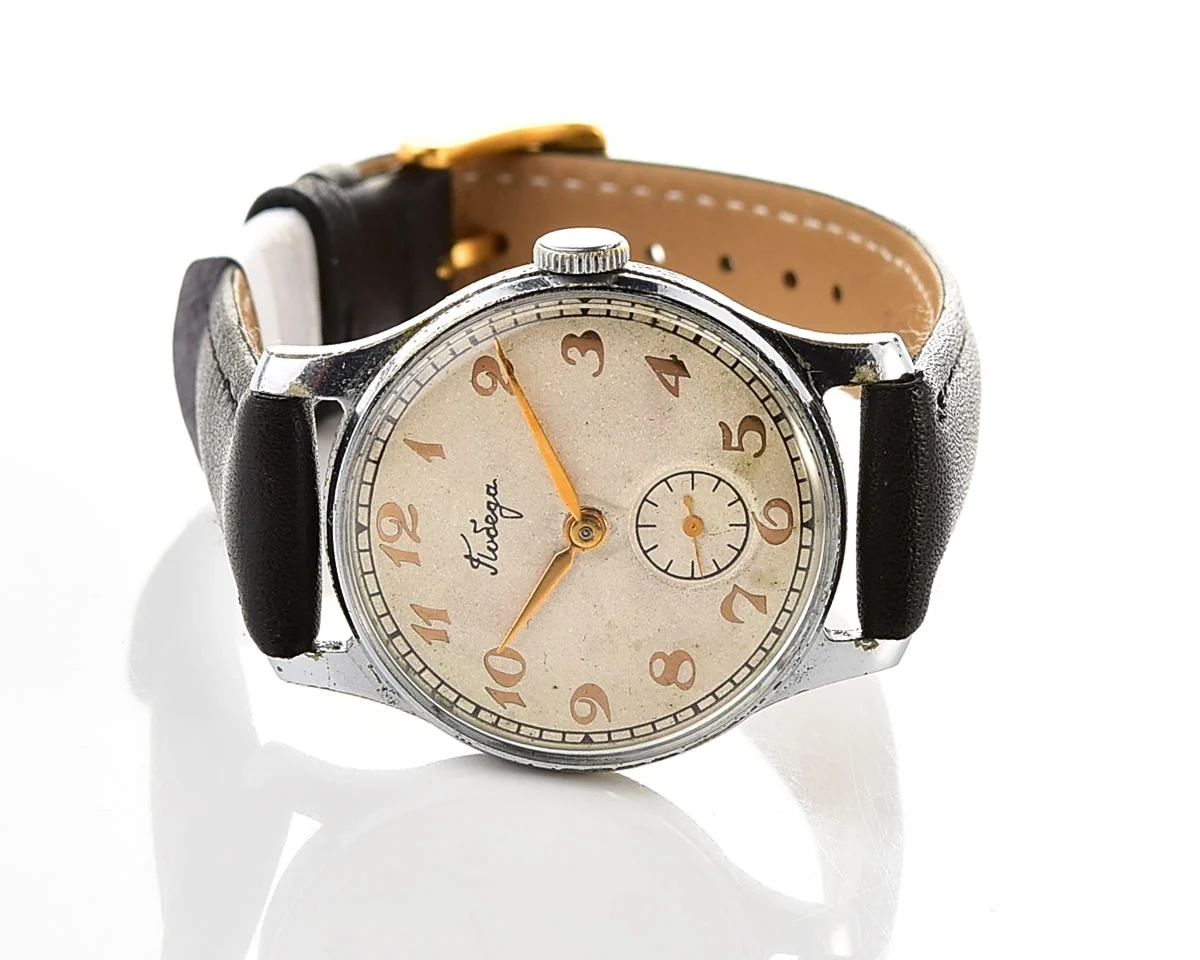 Excellent Soviet mechanical Pobeda wristwatch, PChZ, the 1st quarter of 1957!