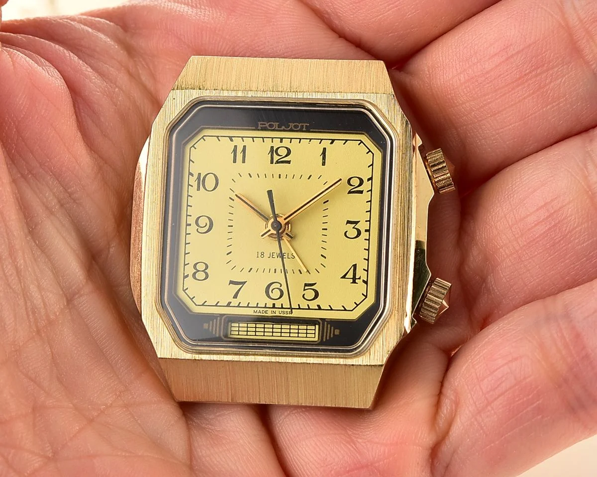 TIME CAPSULE: Soviet Poljot-cricket mechanical watch with alarm clock function - New Old Stock (NOS)!