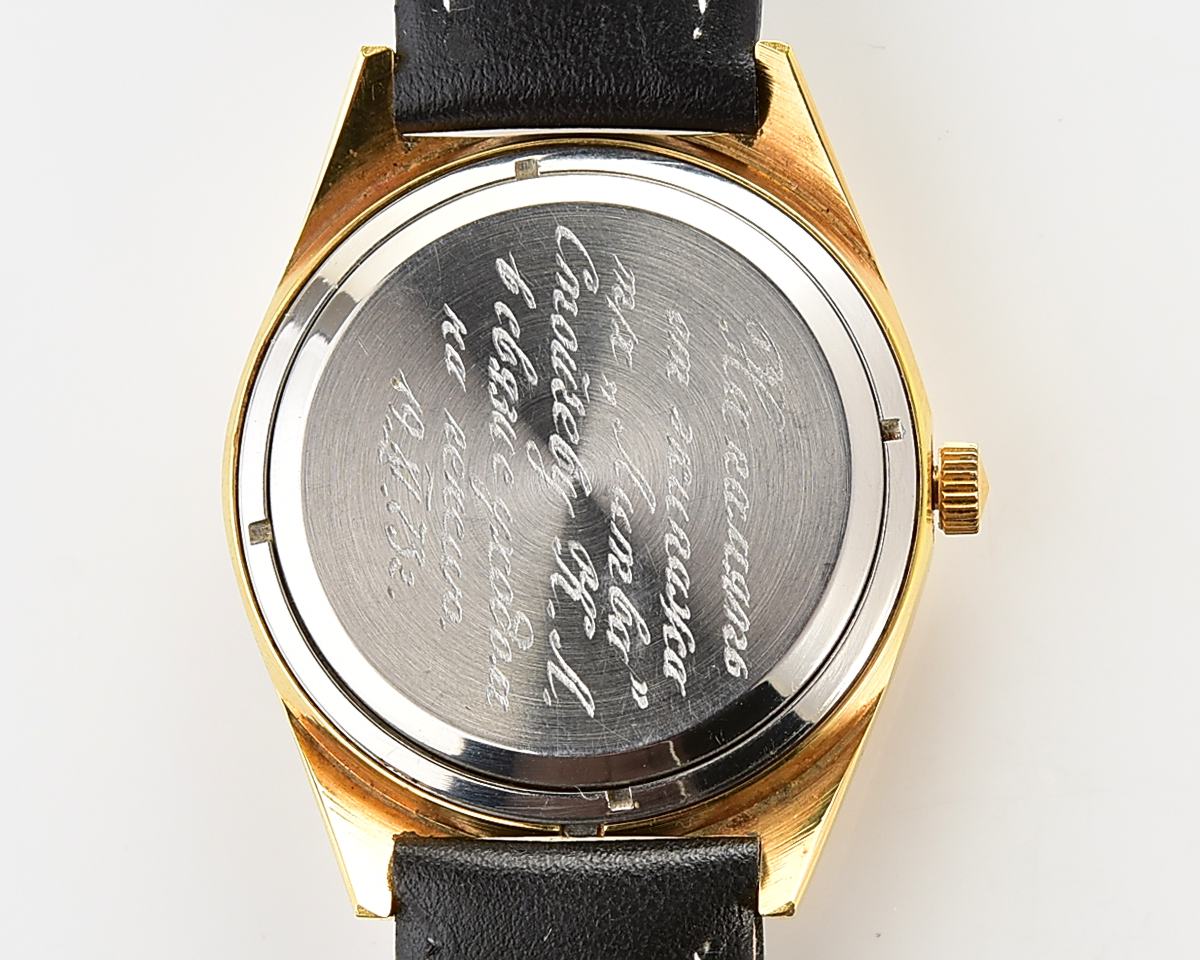 Excellent soviet POLJOT soviet gold plated mechanical watch with automatic self-winding 30 jewels movement