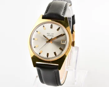 Excellent Soviet Poljot Soviet gold plated mechanical watch with automatic self-winding 30 jewels movement